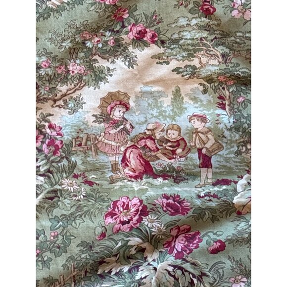 2 vintage Captured In Time by RobynPandolph  Floral Square Ruffled Pillowcases - Picture 3 of 10